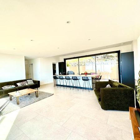 Super Villa Moderne Corbara Vue Mer Bagian luar foto