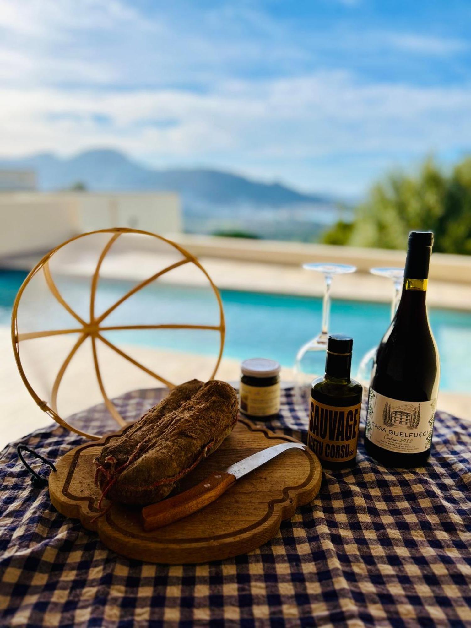 Super Villa Moderne Corbara Vue Mer Bagian luar foto