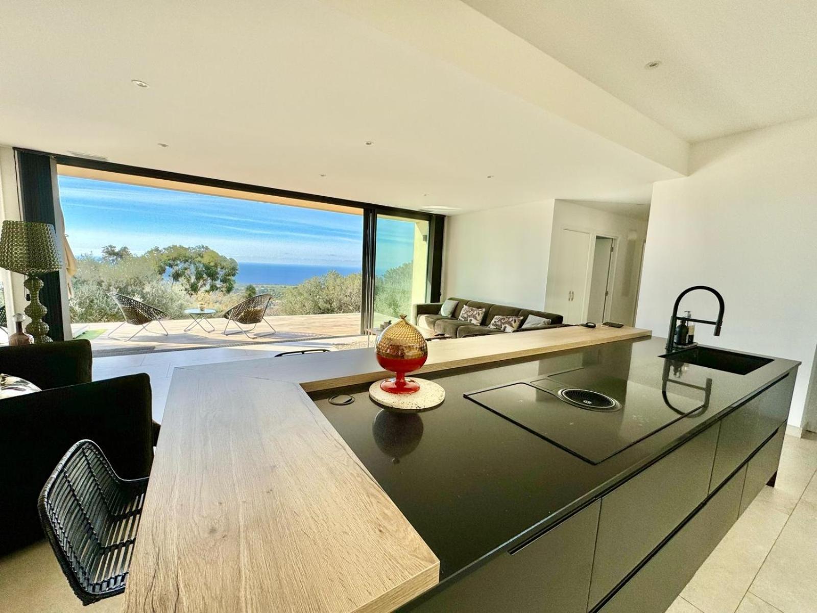 Super Villa Moderne Corbara Vue Mer Bagian luar foto