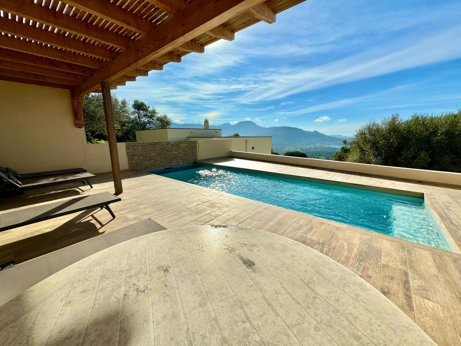 Super Villa Moderne Corbara Vue Mer Bagian luar foto
