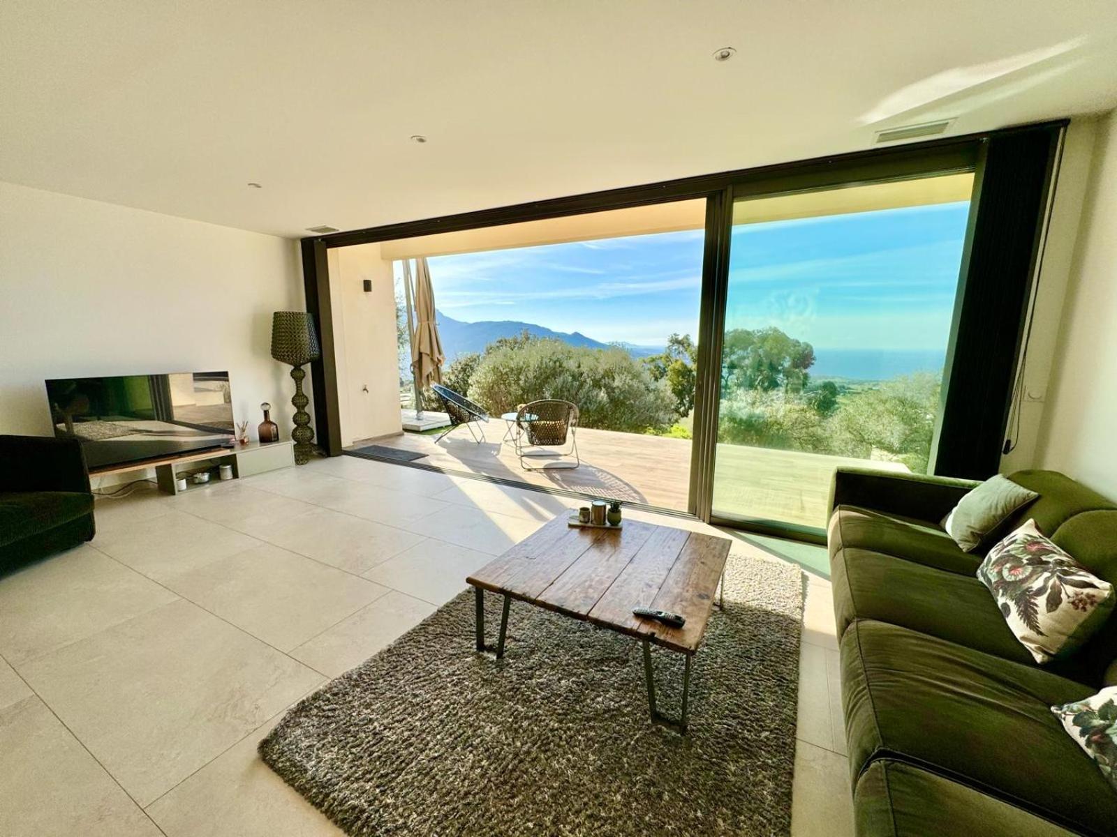 Super Villa Moderne Corbara Vue Mer Bagian luar foto